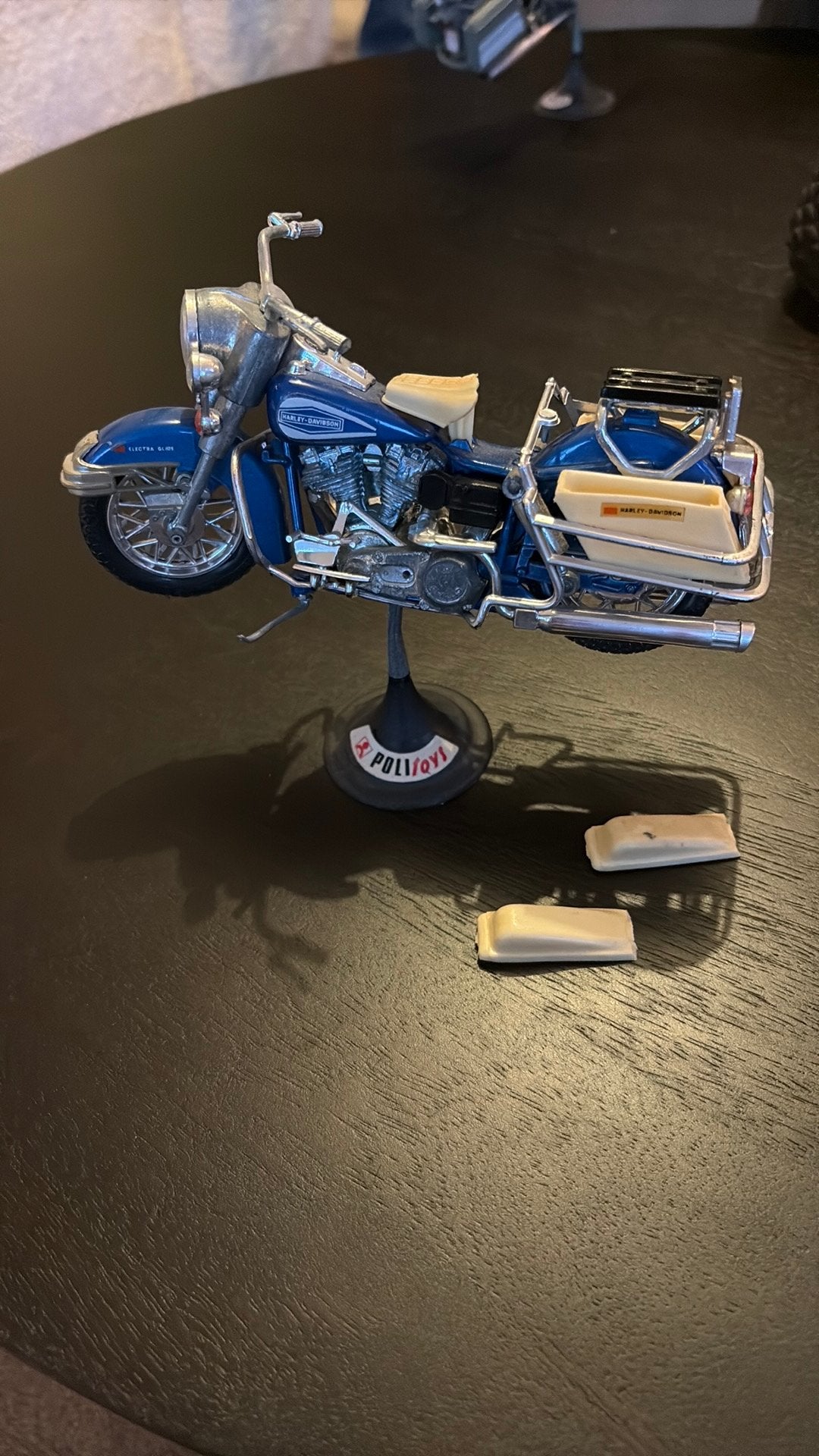 Polistil (Politoys) Harley-Davidson 1200 Electra Glide 1/15, Ophalen of Verzenden, Gebruikt, Motor