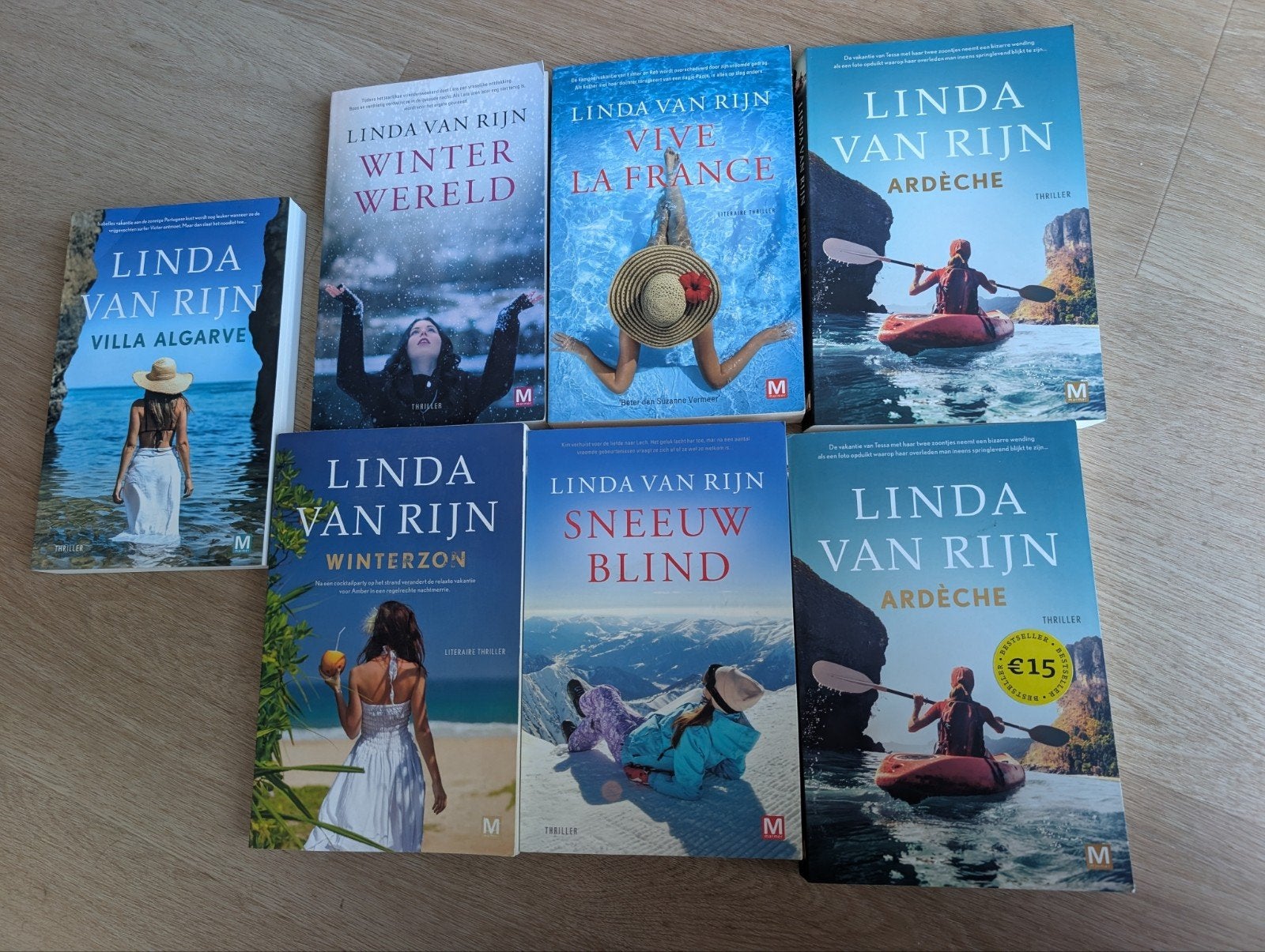 Linda van Rijn Boekenpakket - 7 Thrillers, Ophalen of Verzenden, Gelezen, Linda van Rijn