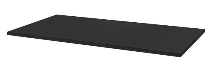 Ikea bureablad tafelblad Idasen zwart 140x70cm, Ophalen, Zwart, Zo goed als nieuw, 70 cm