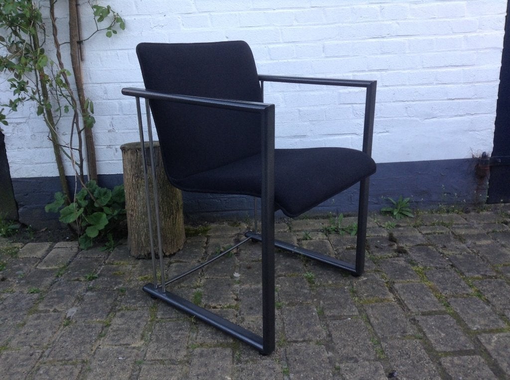 Design stoelen/stoel 4 stuks zwart Topform, Ophalen, Zwart