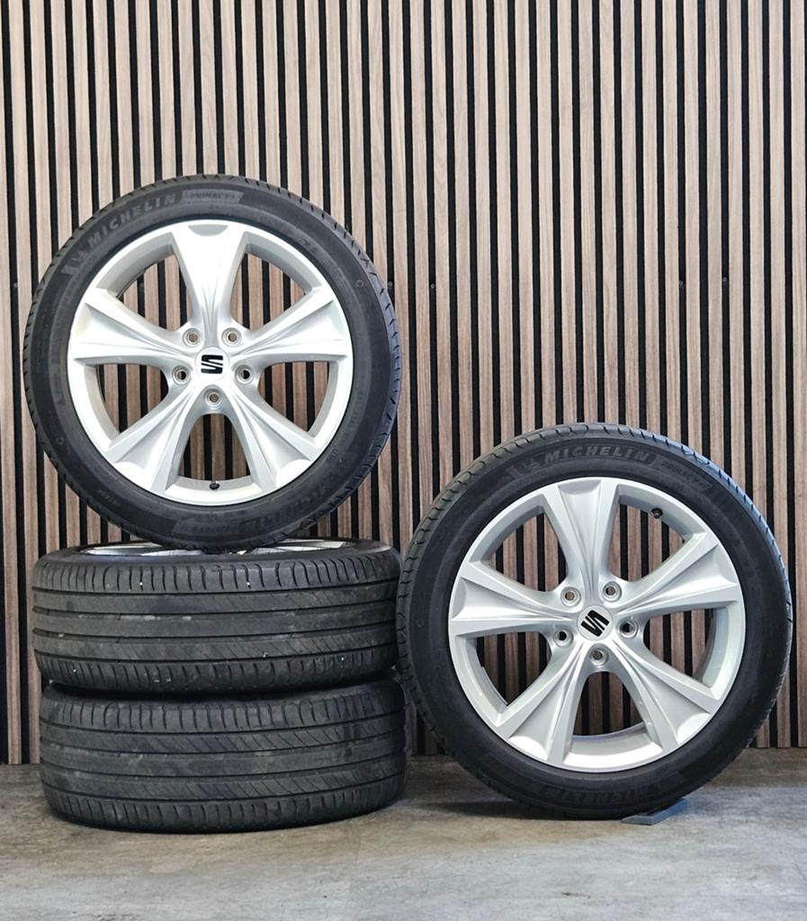 Nette 17" Orig SEAT Leon Velgen+Zomerbanden 5x112 caddy golf, Auto-onderdelen, Banden en Velgen, Ophalen, Gebruikt, Seat, Banden en Velgen