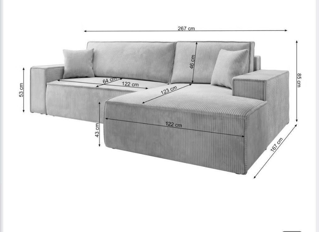 Hoekbank nieuw, Ophalen, Overige materialen, 250 tot 300 cm, Hoekbank