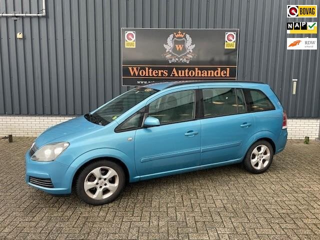 Opel Zafira 1.8 Enjoy, Auto's, Stof, Gebruikt, Zwart, 4 cilinders