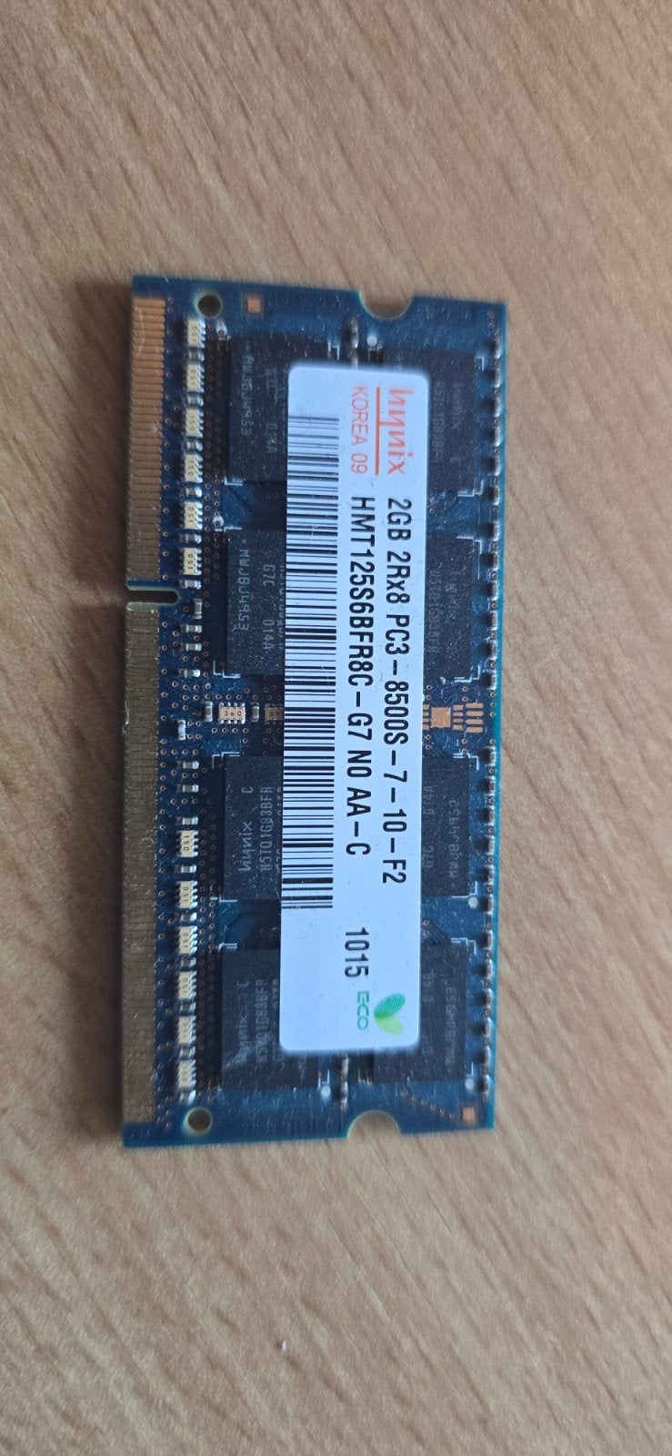 Hynix 2GB DDR3 RAM sodimm, Computers en Software, Gebruikt, DDR3, Ophalen of Verzenden, 2 GB