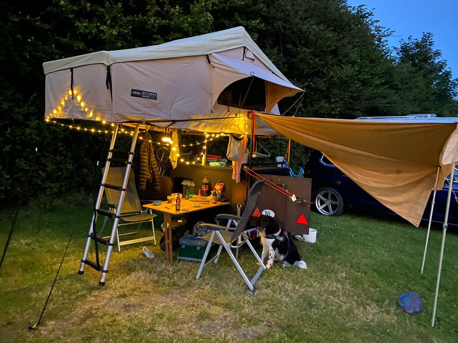 Tenttrailer: daktent Dare to be Different 140CL, Caravans en Kamperen, Ophalen of Verzenden