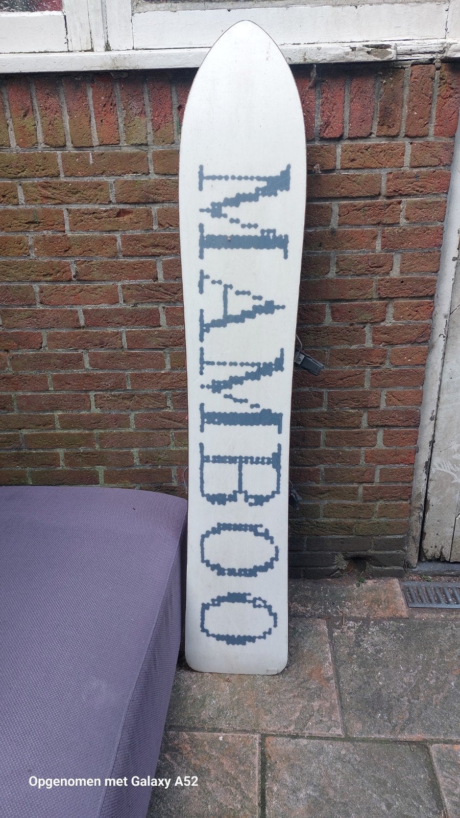Vintage Mamboo Snowboard - Uniek design, Sport en Fitness, Snowboarden, Ophalen, Gebruikt, Board