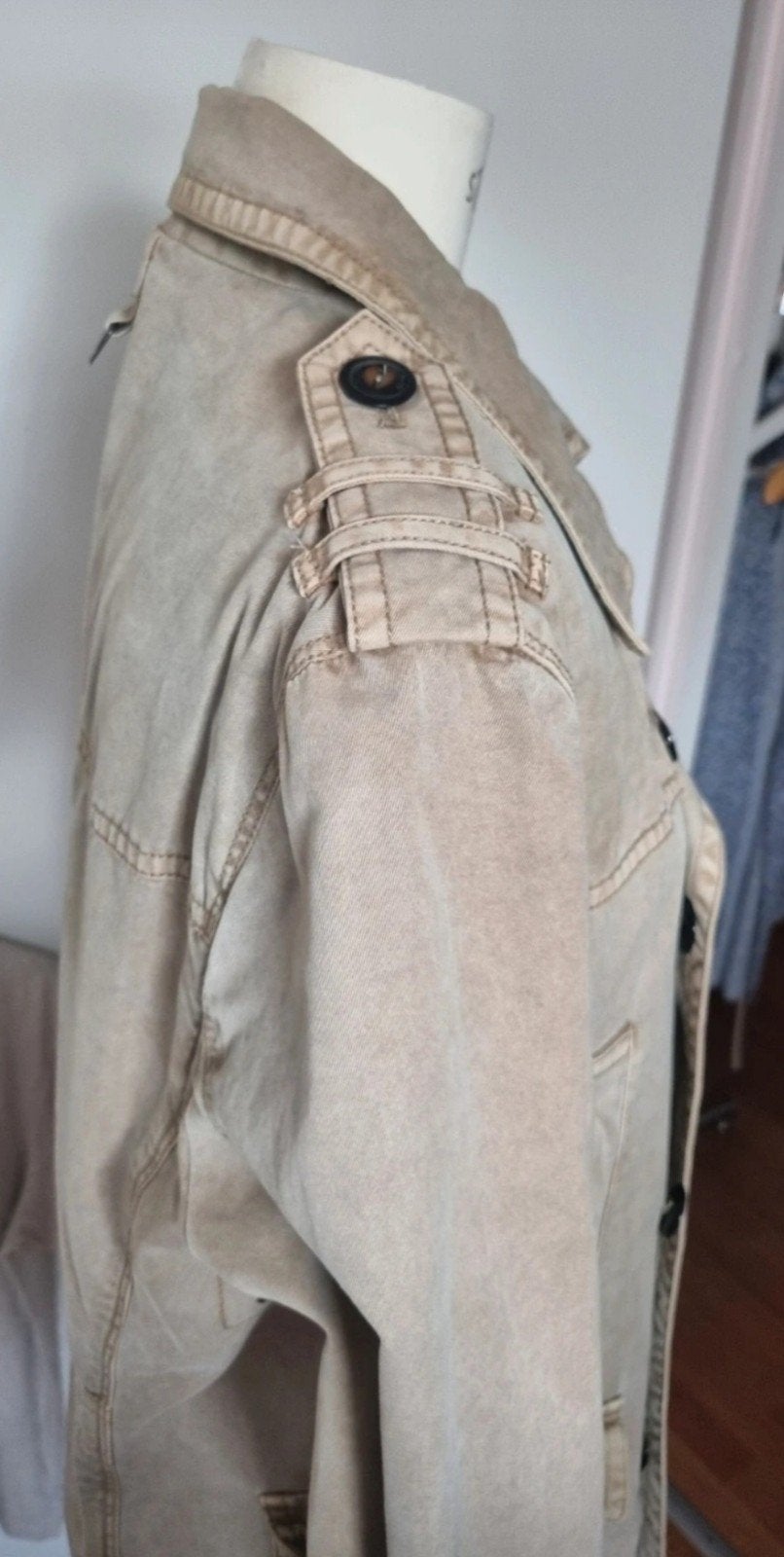 H.E. by Mango Blacksmith Jas Maat M, H.E. by Mango, Maat 48/50 (M), Beige, Ophalen of Verzenden