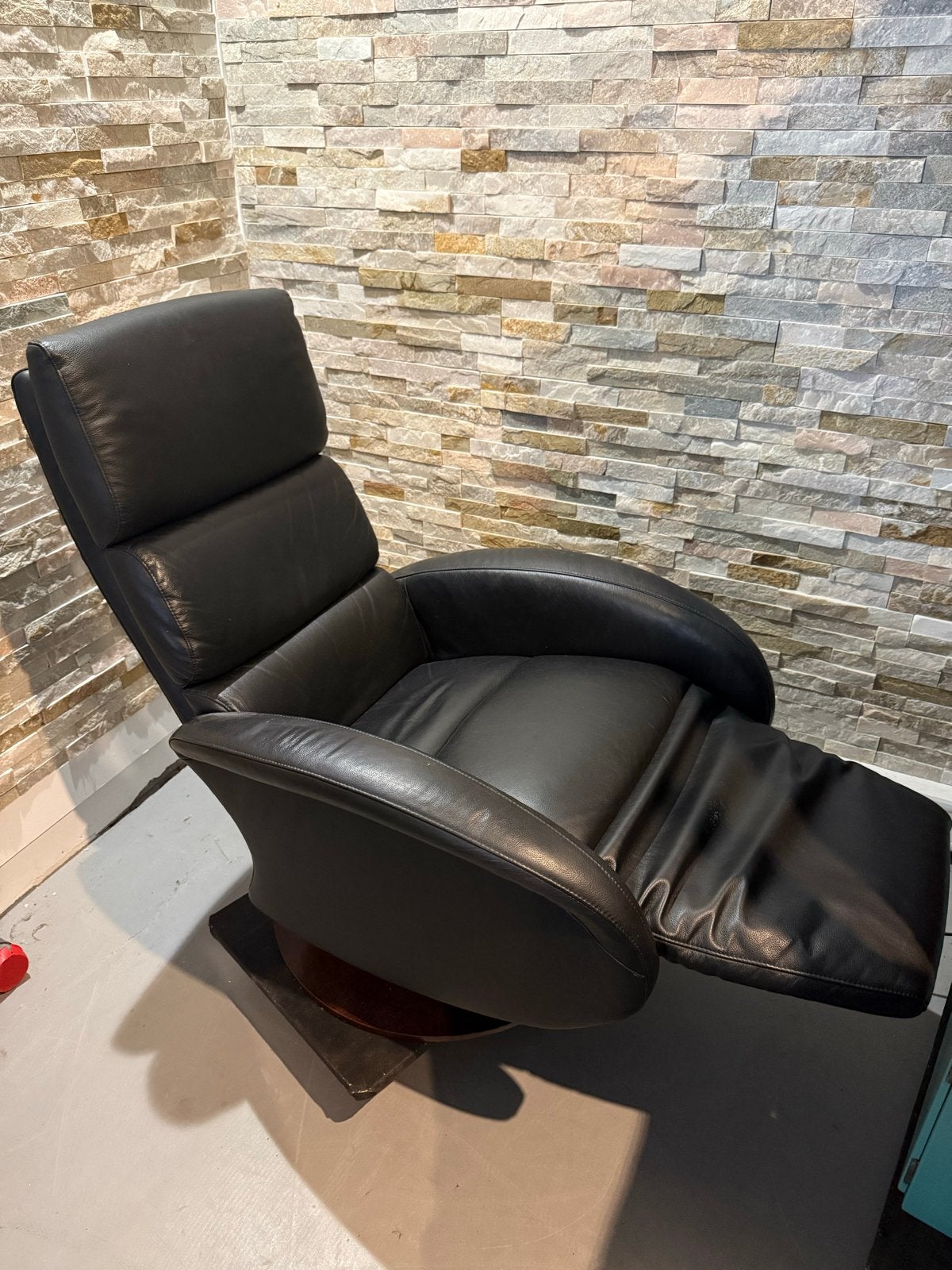 Leren Relaxfauteuil - elektrisch, Gebruikt, ., Leer, Ophalen of Verzenden