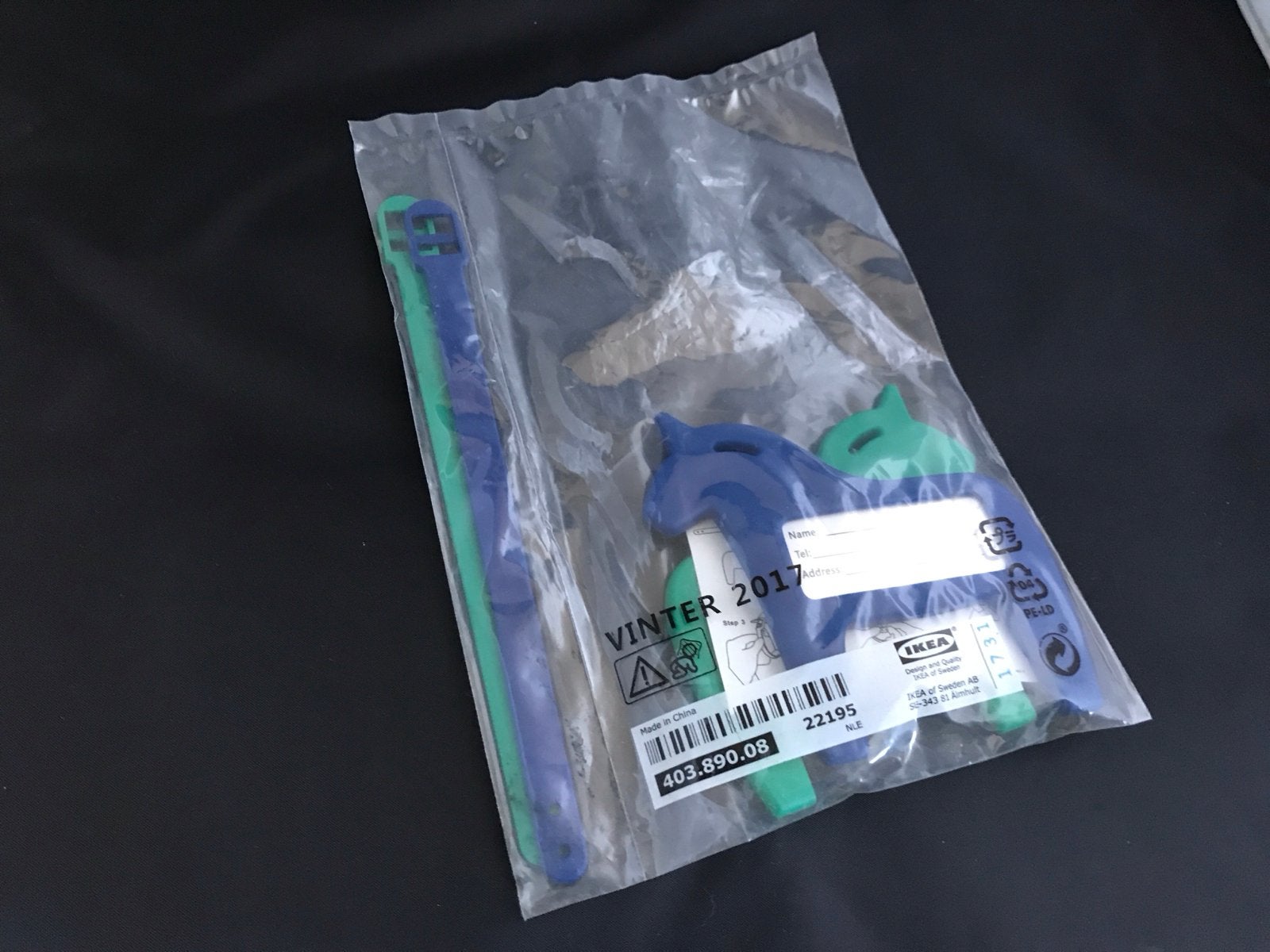 IKEA Vinter 2017 Koffer/Tas Labels - in verpakking (ei), Ophalen of Verzenden, Nieuw