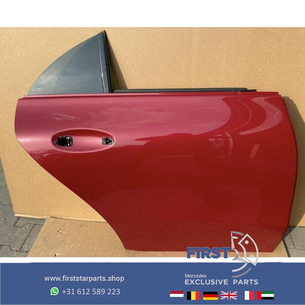 W118 C118 X118 CLA DEUR PORTIER ROOD COMPLEET RECHTS ACHTER, Auto-onderdelen, Gebruikt, -, Deur, Ophalen of Verzenden