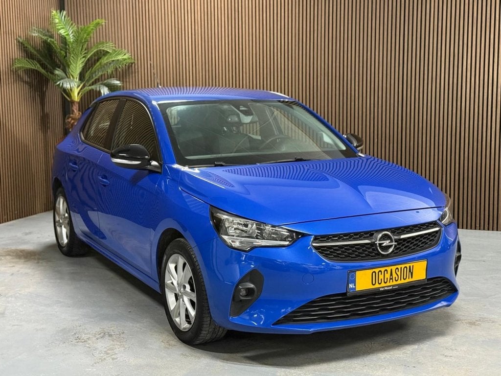 Opel Corsa 1.2 Ultimate Belgische papieren (bj 2020), Auto's, Gebruikt, 1199 cc, Blauw, Bedrijf