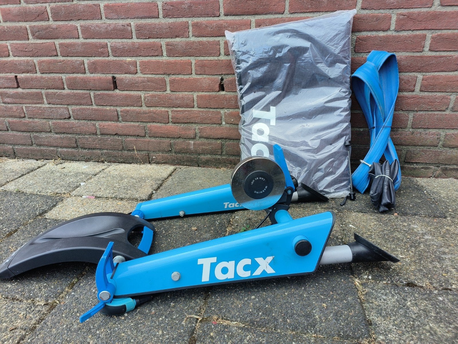 Tacx fietstrainer met fietsmat, binnen- en buitenband, Ophalen, Gebruikt, Racefiets, Overige typen