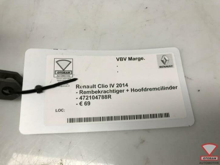 renault clio iv 2014 rembekrachtiger 472104788r, Auto-onderdelen, Renault Group, Gebruikt, Contact.group@renault.com, Renault