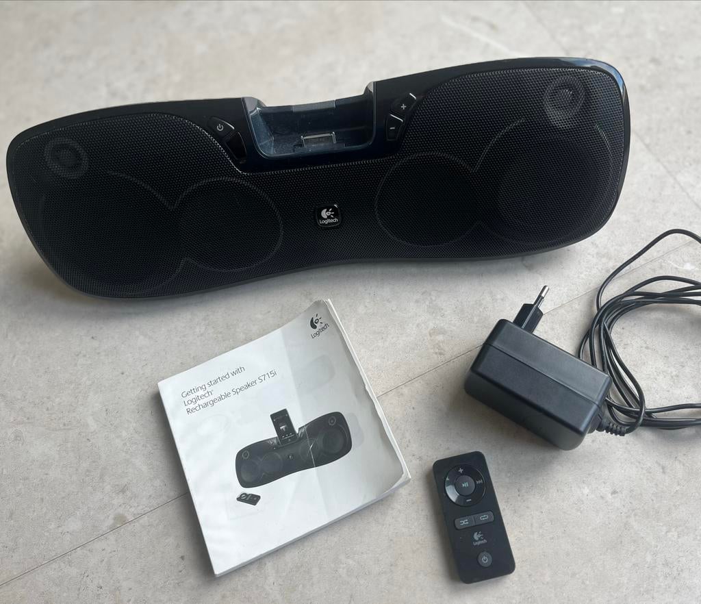 Logitech S715i Oplaadbare Speaker met Afstandsbediening, Ophalen of Verzenden, Zo goed als nieuw, Minder dan 60 watt, Overige merken