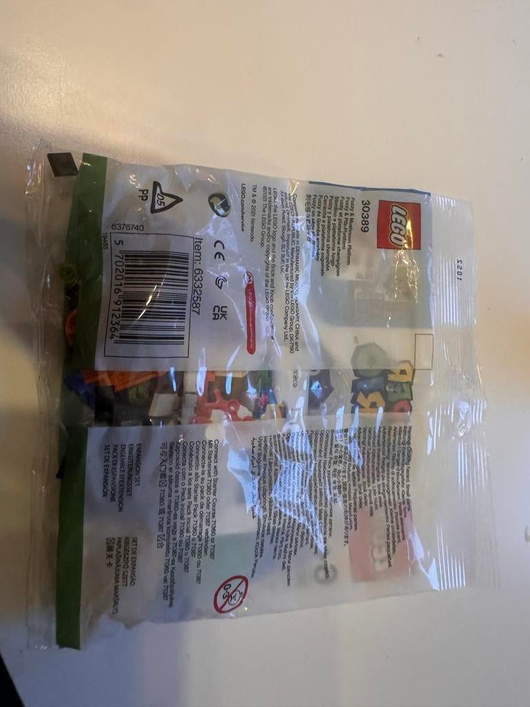 LEGO Super Mario 30389 Fuzzy & Mushroom Platform Polybag, Ophalen, Lego, Nieuw, Complete set