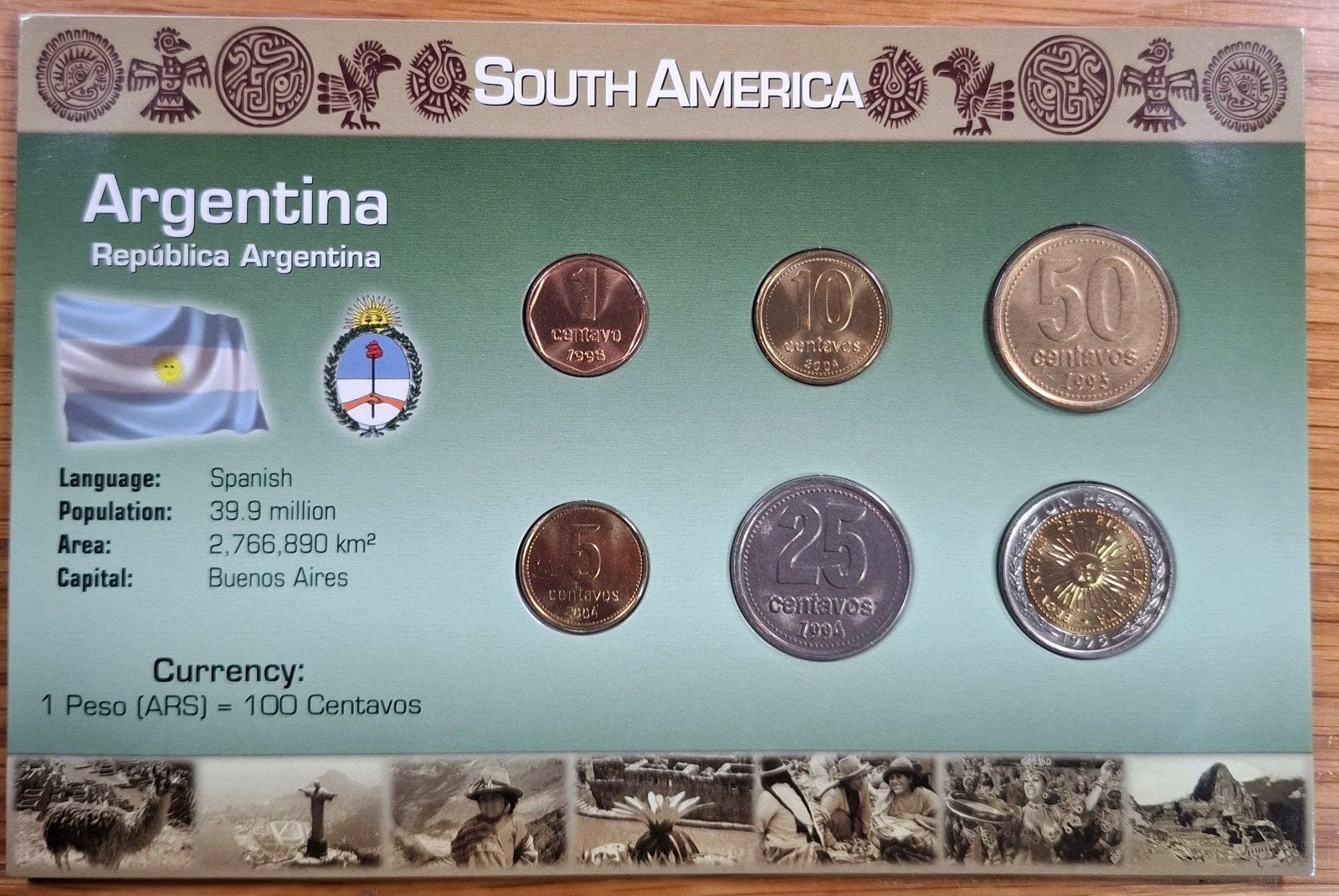 Coins of the World muntset Argentinië, Ophalen of Verzenden, Zuid-Amerika