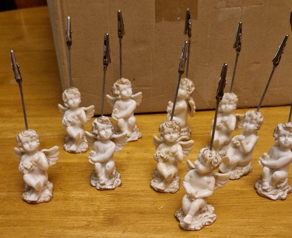 Restant 10 engel beeldjes met knijper, Verzamelen, Ophalen of Verzenden, Nieuw, Fantasy