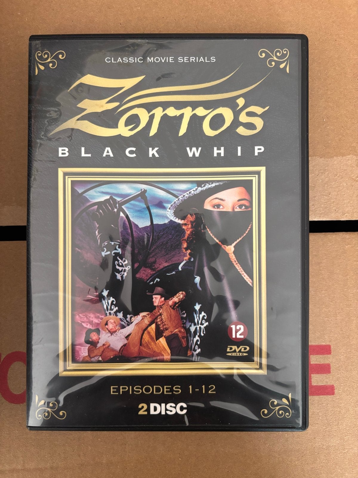 Zorro's Black Whip(1944)-Complete 12-Part Serial(2-Disc DVD), Cd's en Dvd's, Dvd's | Overige Dvd's, Verzenden, Nederlands, Vanaf 12 jaar