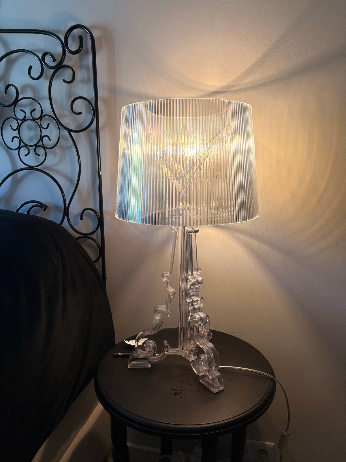 Kartell Bourgie Tafellamp Kristal - goede staat, Huis en Inrichting, Verzenden, E14 (klein), 69 cm, Zo goed als nieuw