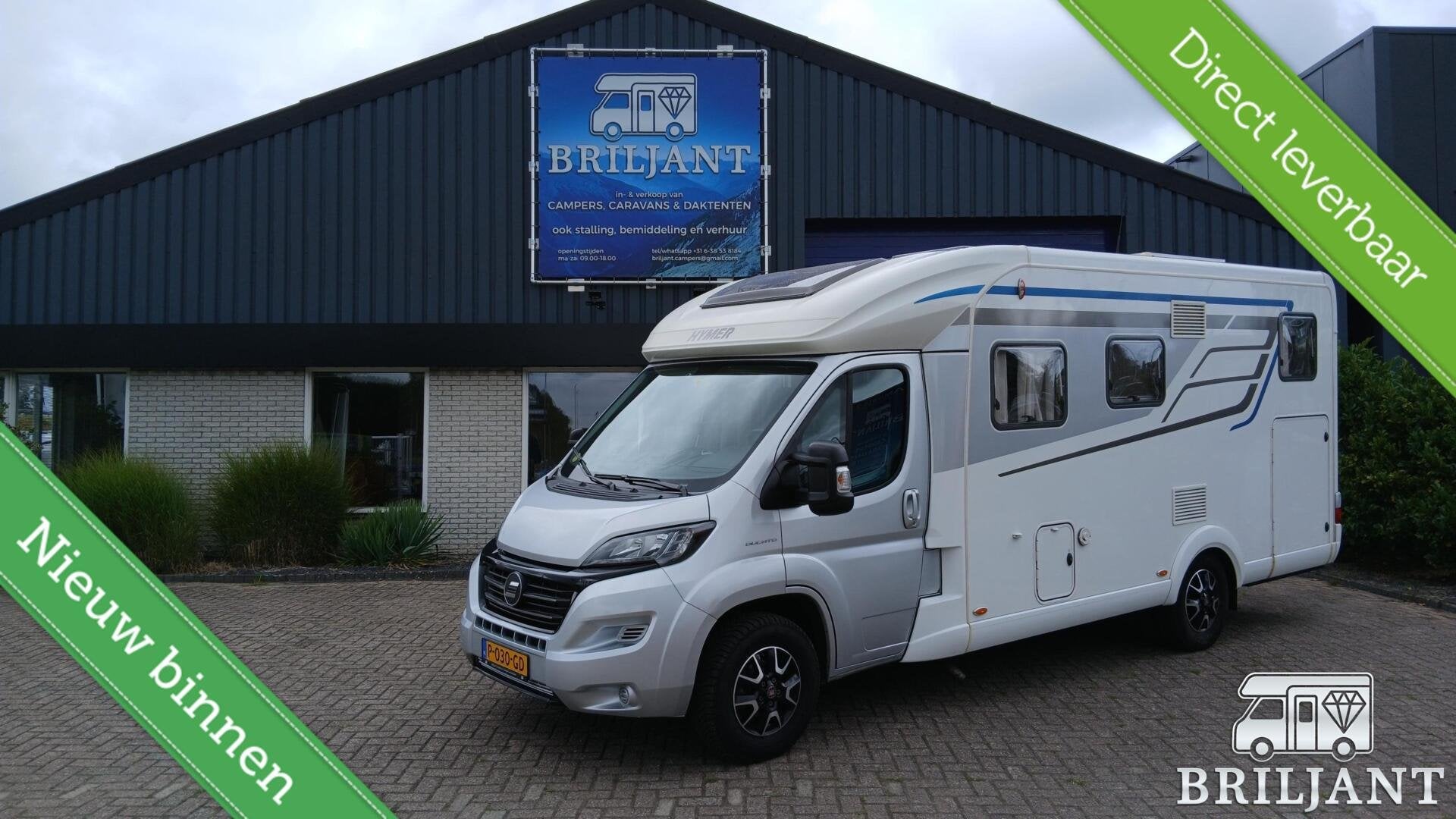 Fiat Hymer T568 automaat/Enkelebedden/L-zit, Caravans en Kamperen, Campers, Automaat, Ringverwarming, Tot en met 2, Bedrijf