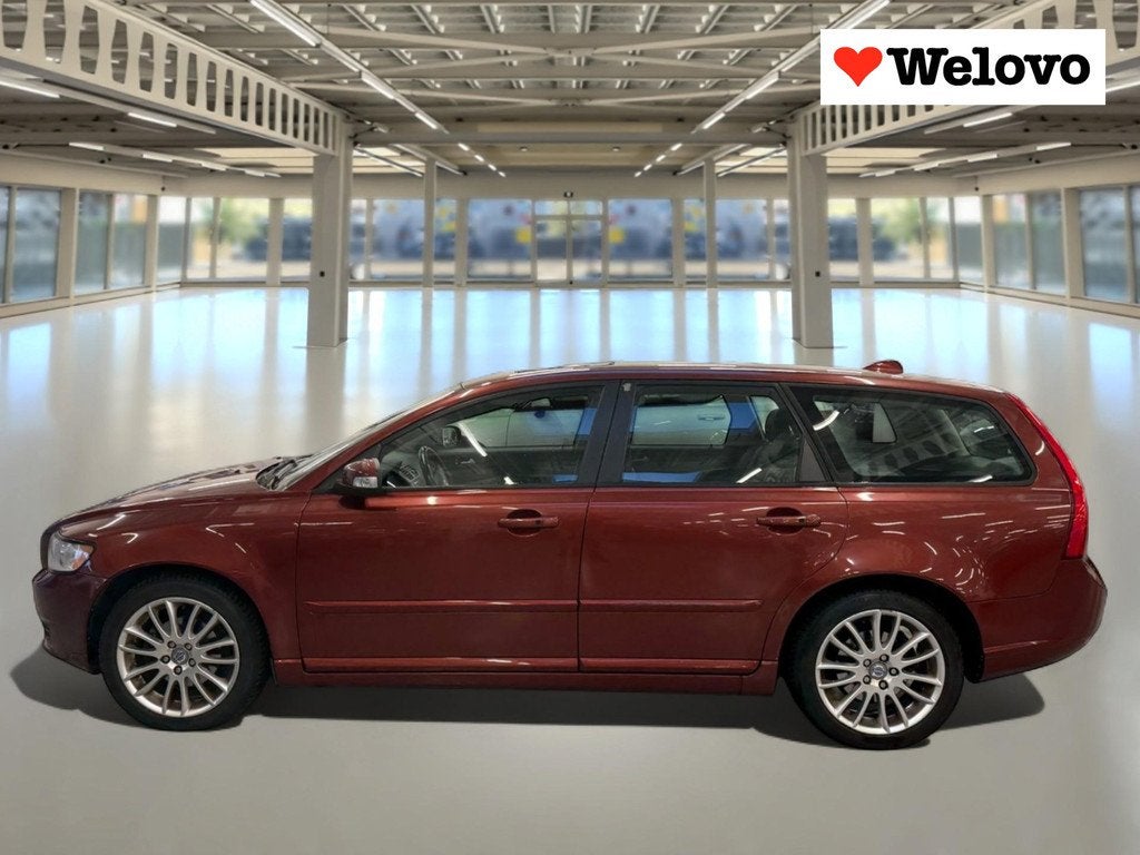 Volvo V50 2.0 Edition II Schuifdak/leer/met garantie, Voorwielaandrijving, Zwart, 4 cilinders, Automatische klimaatregeling