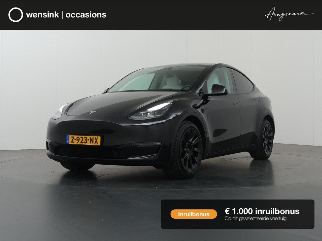 Tesla Model Y Long Range AWD 75 kWh | SOH 94% | Full Self Dr, Auto's, Tesla, Gebruikt, 495 min, Zwart, 351 pk