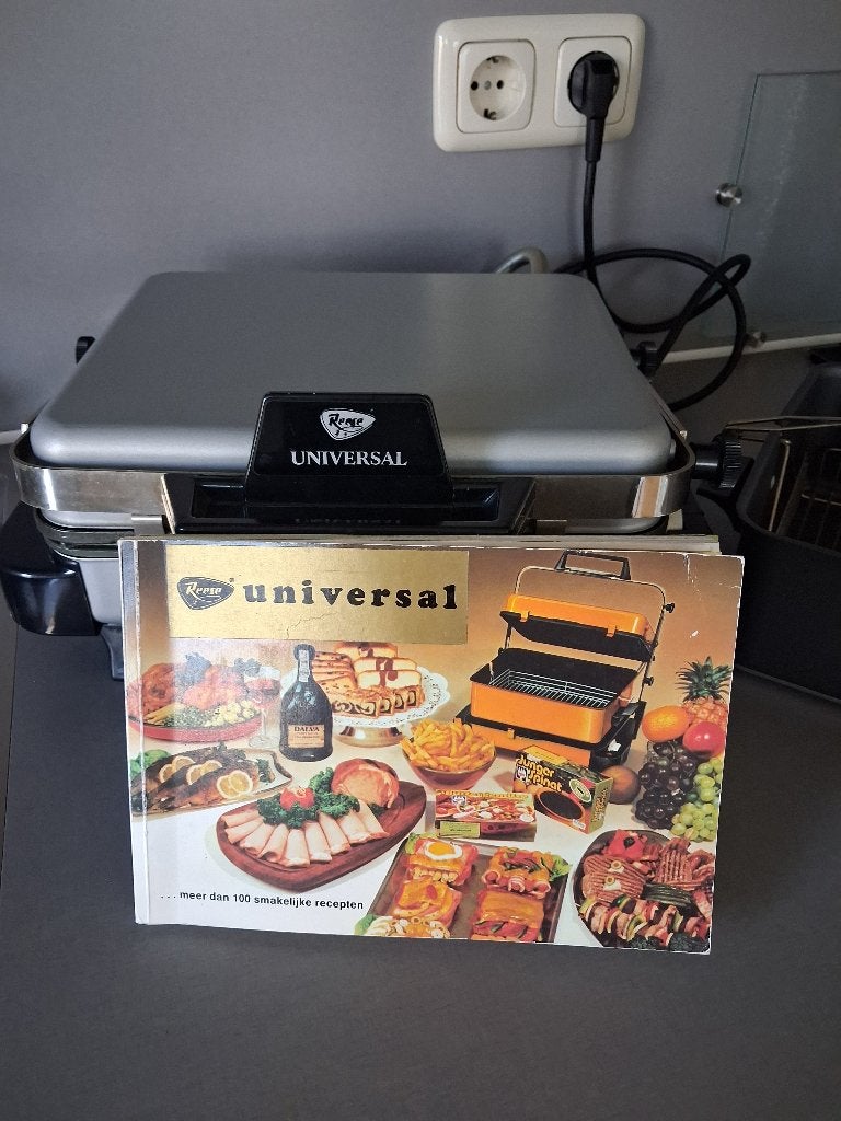 grill universeel tafelgrill, Ophalen, Overige materialen, Gebruikt, Antiaanbaklaag