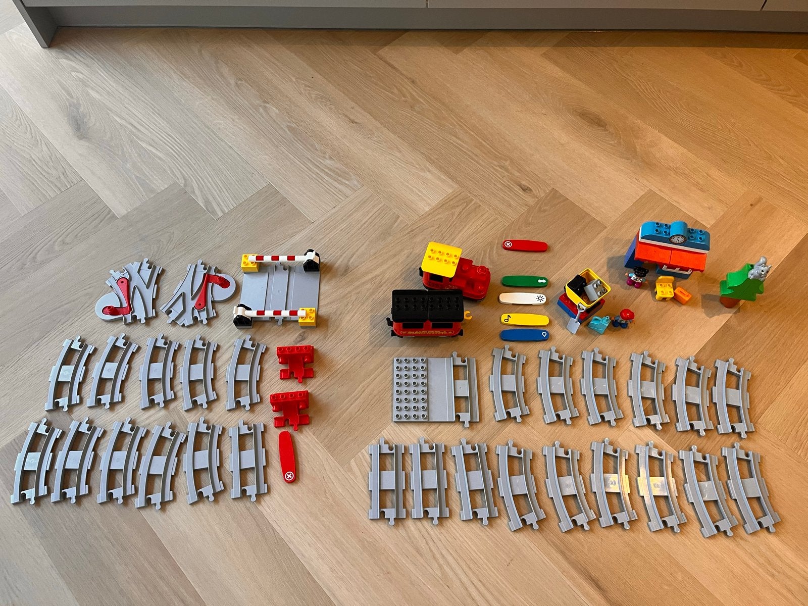Lego Duplo Stoomtrein (10874) met uitbreidingsset (10882), Gebruikt, Ophalen of Verzenden, Compleet, Duplo