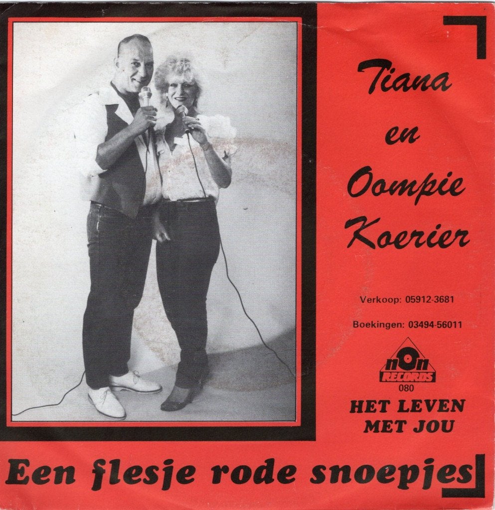 Tiana en Oompie Koerier - Een flesje rode snoepjes, Gebruikt, 7 inch, Single, Ophalen of Verzenden