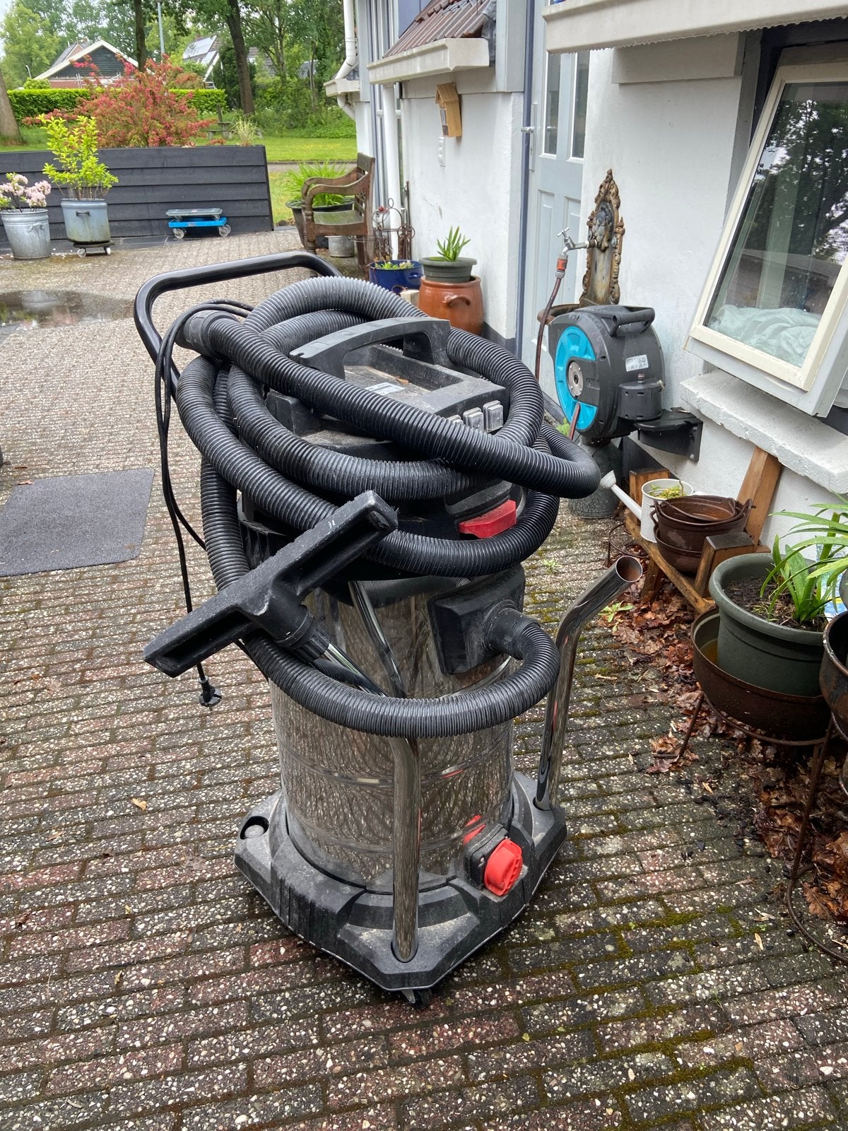 Kremer KR100LS Industriële Stofzuiger 3000W 100L, Overige merken, Ophalen of Verzenden, Zo goed als nieuw, Industriële stofzuiger