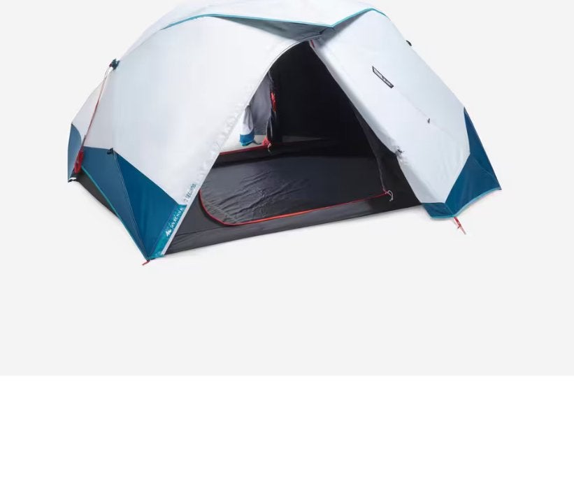Quechua 2 Seconds Easy Fresh & Black Tent - 2 Personen, Ophalen of Verzenden, Gebruikt, Tot en met 2