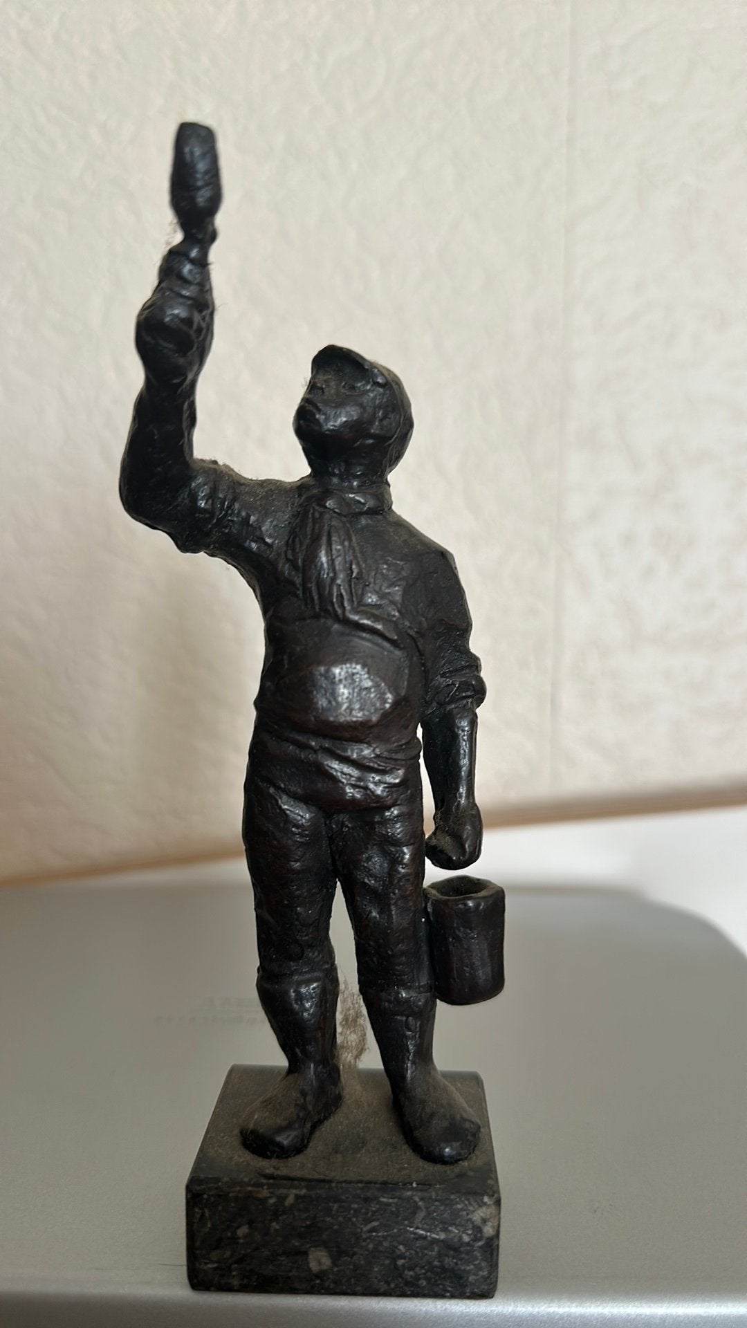 Brons sculptuur Marlies Noordkamp ‘de schilder’, Ophalen of Verzenden, Brons