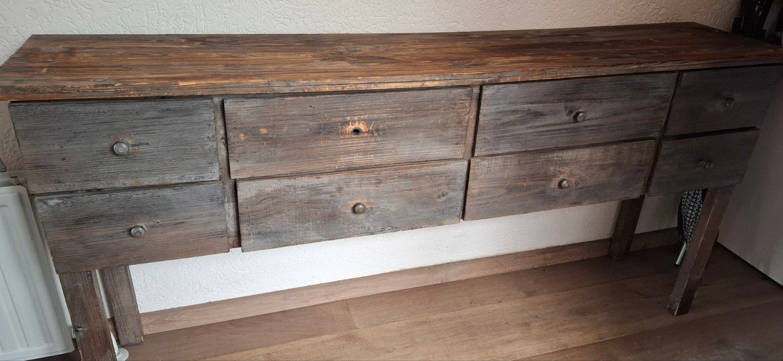 Antieke houten kast /dressoir voor hal/ingang - 165x80x35 cm, Huis en Inrichting, Kasten | Dressoirs, Ophalen, Gebruikt, 150 tot 200 cm