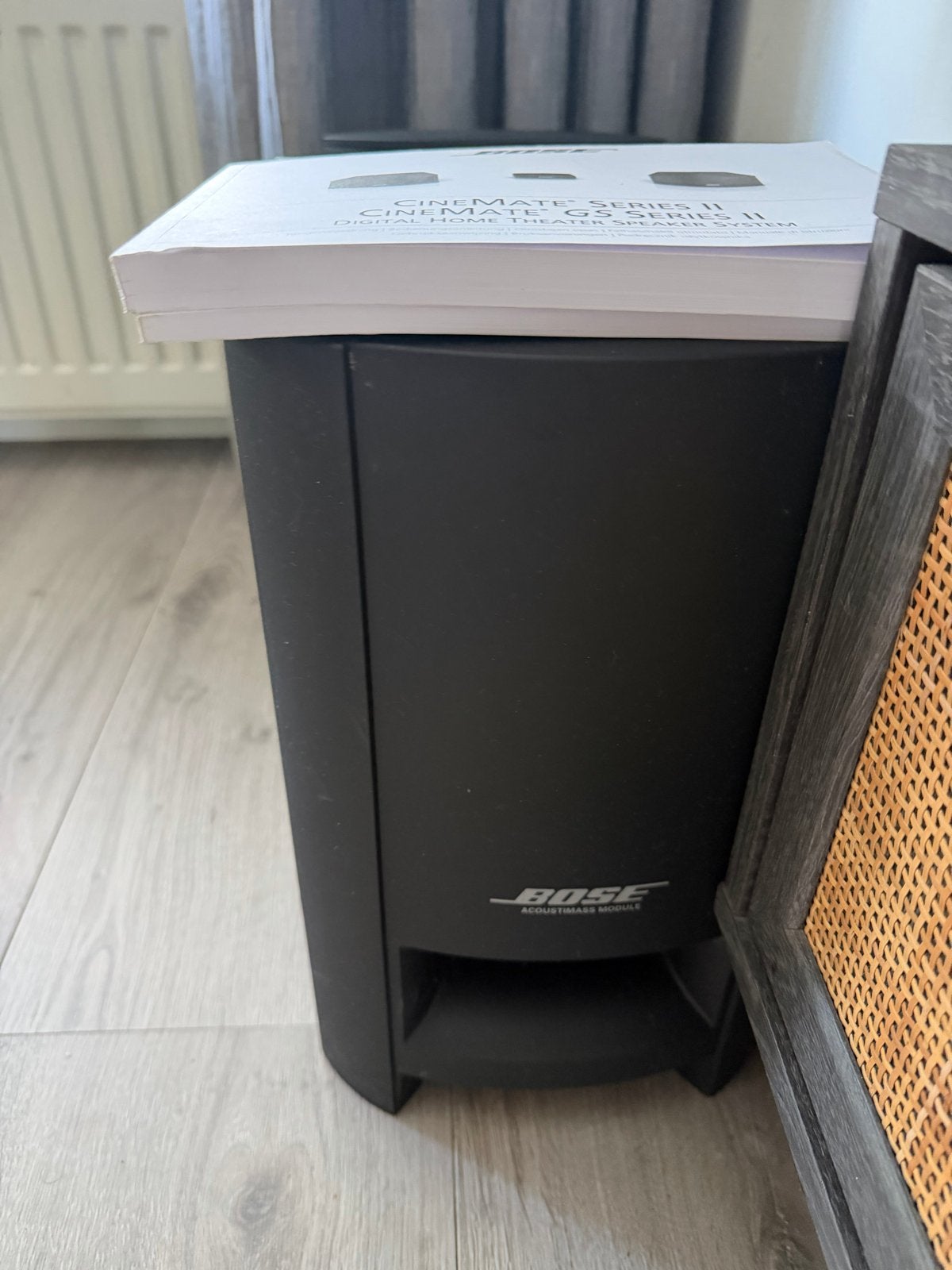 Bose CineMate Series II Home Cinema Set met Philips Blu-ray, Gebruikt, 2.1-systeem, 70 watt of meer, Overige spelers
