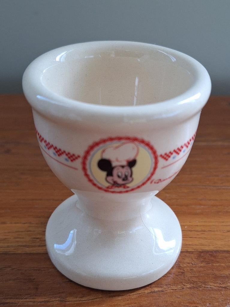 Disney Mickey Mouse Eierdopje - Keramiek, Verzamelen, Disney, Zo goed als nieuw, Servies, Mickey Mouse, Ophalen of Verzenden