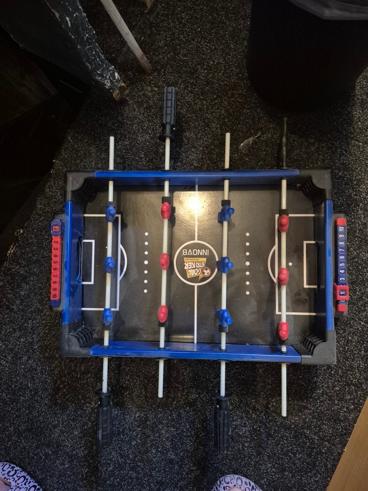 tafelvoetbal spel (balletje is kwijt), Ophalen, Gebruikt
