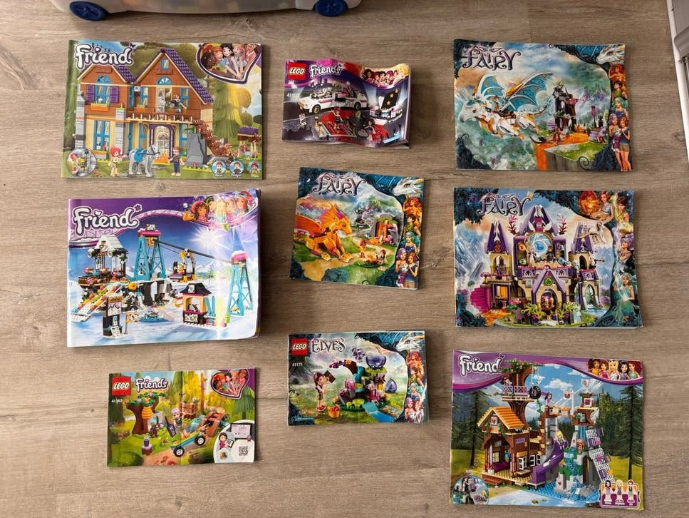 Grote doos met diverse lego friends en fairy sets, Ophalen, Gebruikt, Lego, Friends