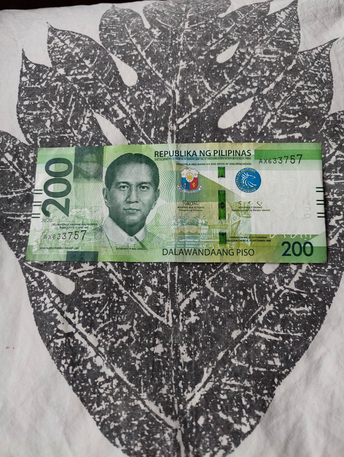 Filipijnen 200 Peso biljet - Dalawandaang Piso, Ophalen of Verzenden, Zuidoost-Azië