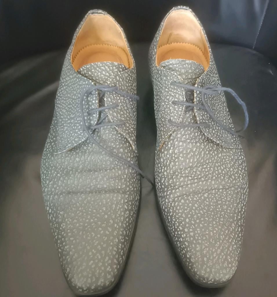Mooie Giorgio herenschoenen maat 45 blauw/grijs, Ophalen of Verzenden, Gedragen, Blauw