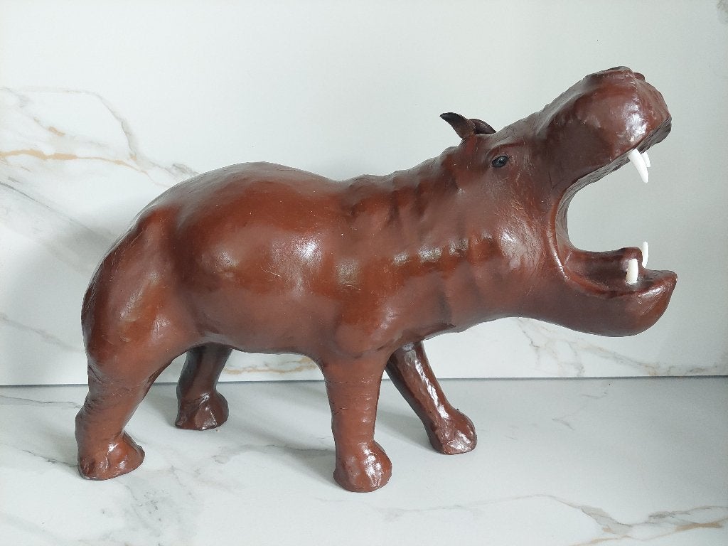 Vintage nijlpaard leer BLOSSOM BROCANTE, Ophalen of Verzenden