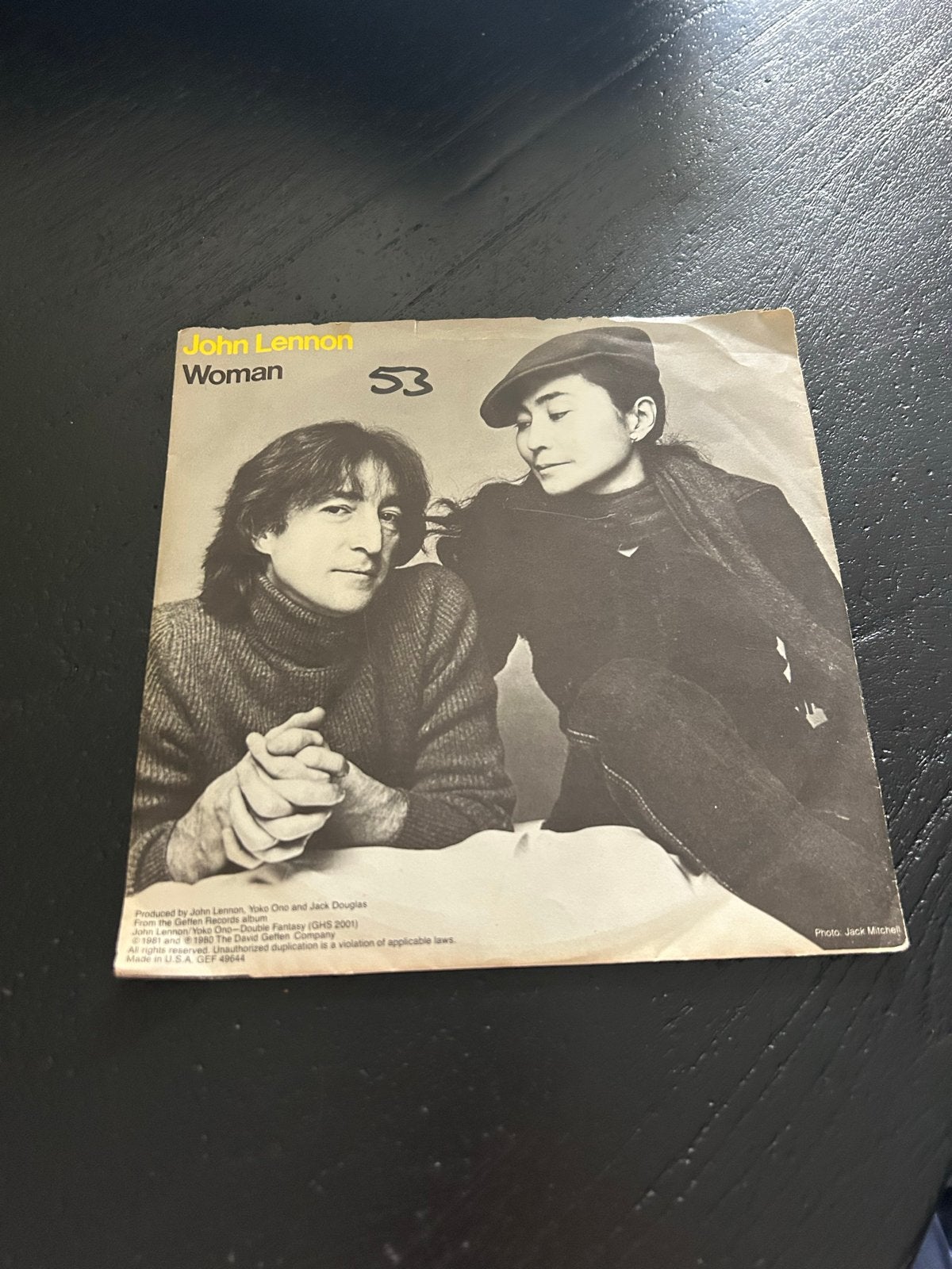 John Lennon - Woman (Single, 1980), Ophalen of Verzenden, Gebruikt, Pop