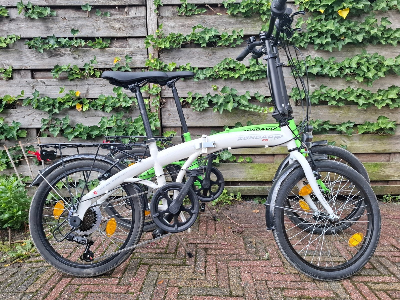 2x vouwfiets zundapp, Velgrem, Versnellingen, Zo goed als nieuw, 18 tot 20 inch