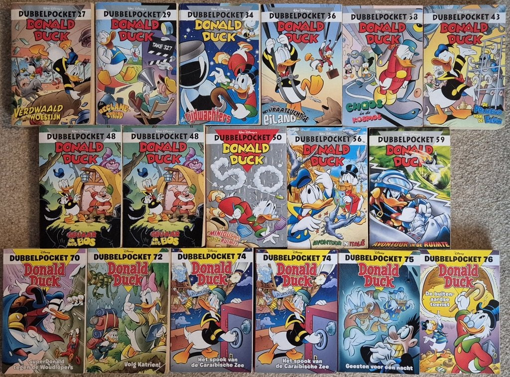 Donald Duck 200+ Pockets - albums - vakantie boeken - ACTIE, Meerdere stripboeken, Ophalen of Verzenden, Zo goed als nieuw, Walt Disney  Donald duck