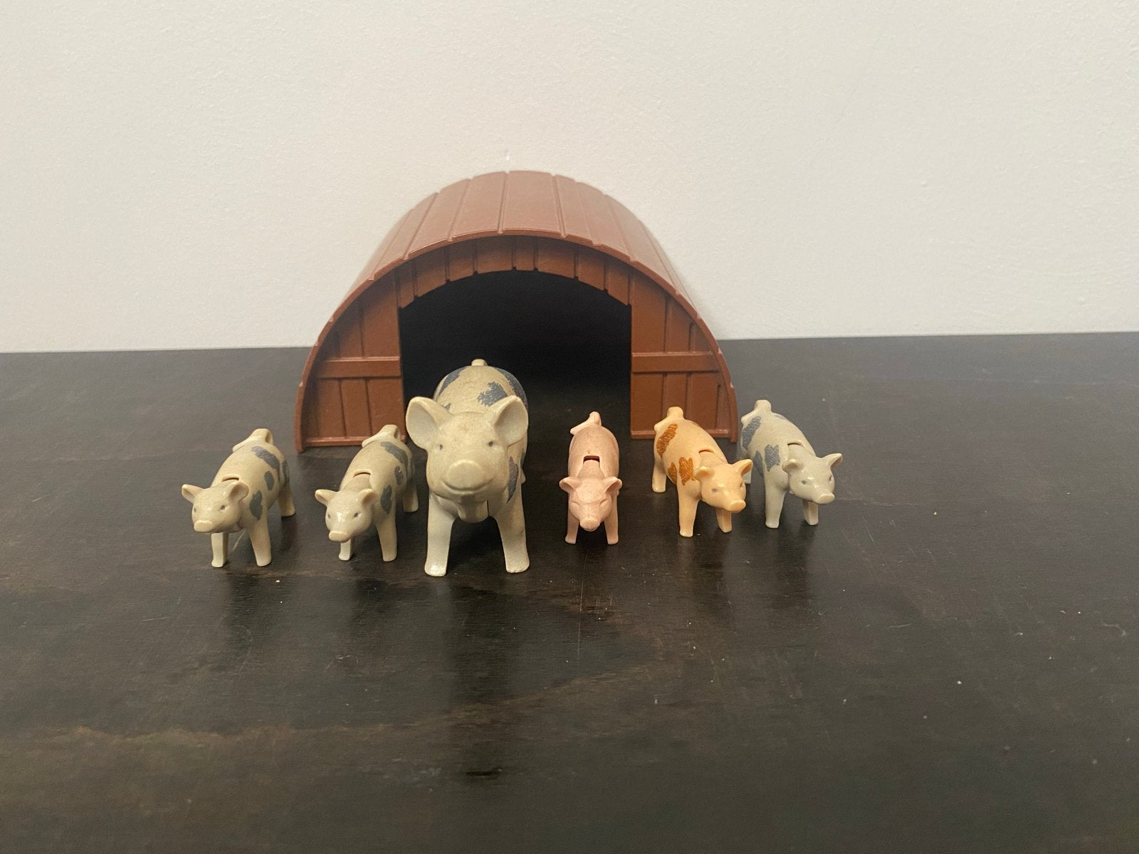 Playmobil stal met een varken en biggetjes, Gebruikt, Gebouw, Complete set, Ophalen of Verzenden