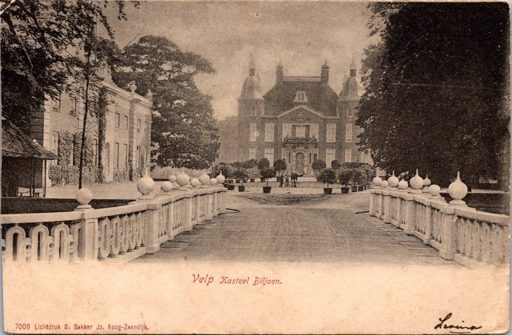 Velp - 10 antieke ansichtkaarten Kasteel Biljoen III, Verzenden, Voor 1920, Gelopen, Gelderland