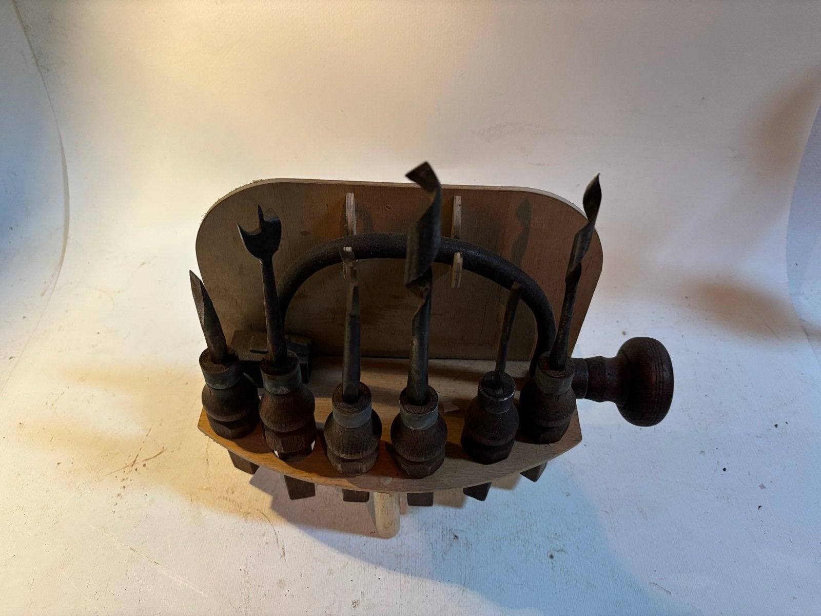 Antieke handboorset met diverse boren, Ophalen of Verzenden