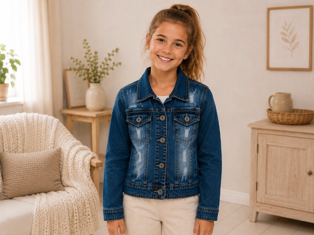 Spijkerjas Joy Fashion Jeans donkerblauw maat 140 NIEUW, SO, Meisje, Nieuw, Joy Fashion