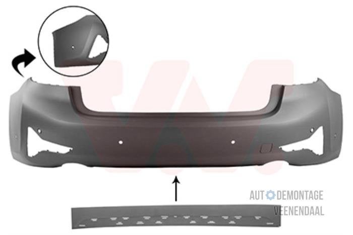 Achterbumper van een BMW 3-Serie, -, -, Nieuw, Ophalen of Verzenden
