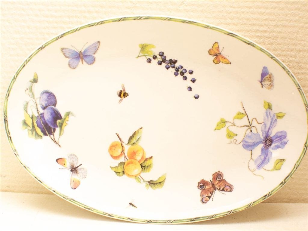 Fruit &Flowers schaal 32118, Huis en Inrichting, Keuken | Servies, Gebruikt, Ophalen of Verzenden, Bord(en), Overige stijlen