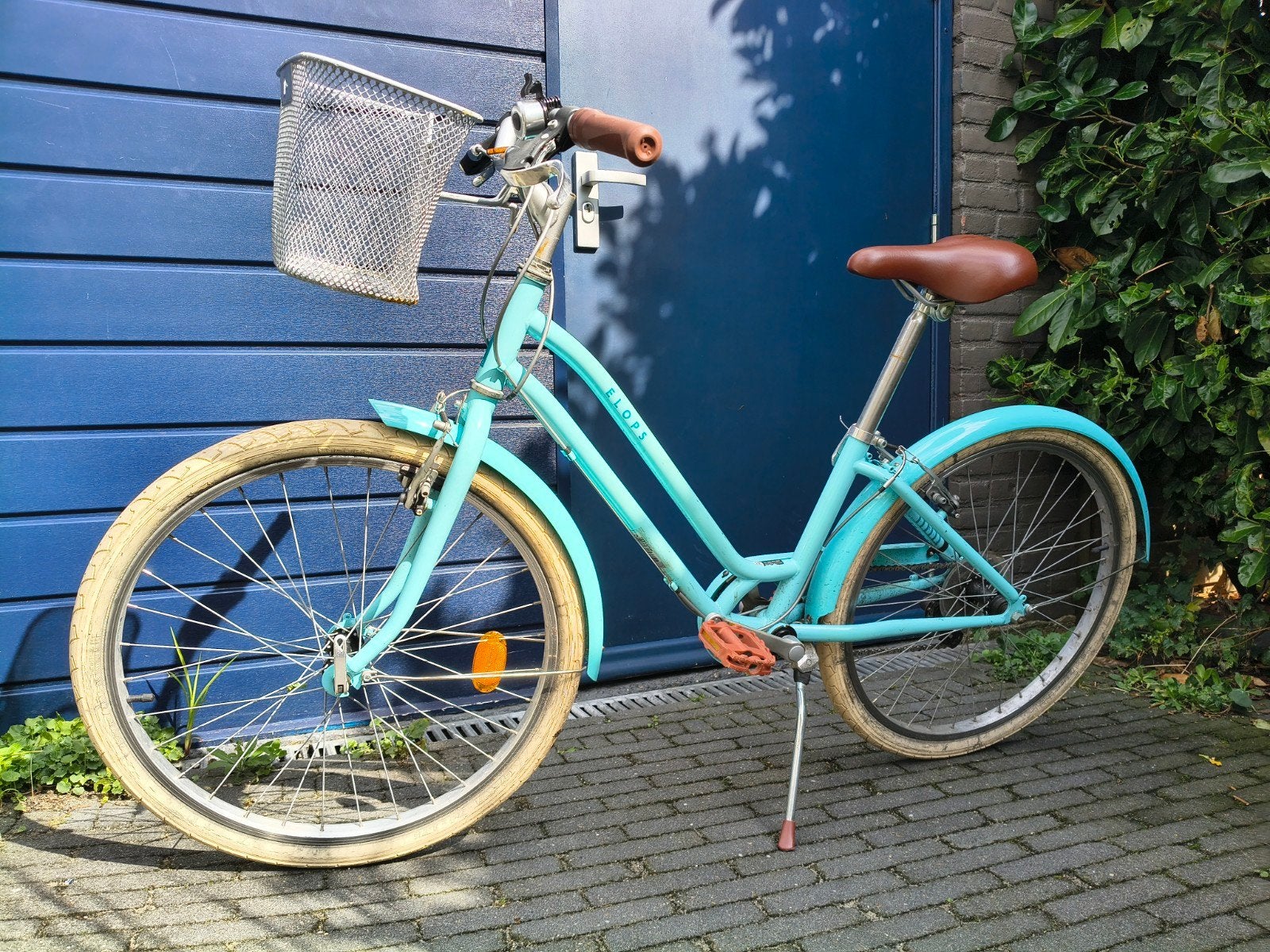 Leuke kinderfiets, meisjes, 24 inch, lichtblauw, Btwin, Ophalen, Gebruikt, 24 inch